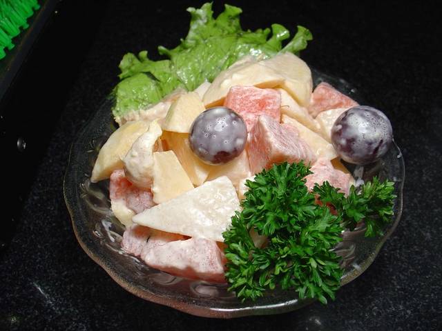 水果沙拉美食照片素材
