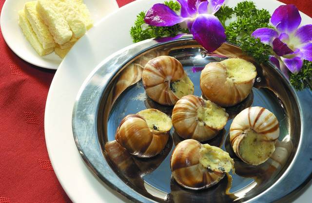 法式烤蜗牛图片