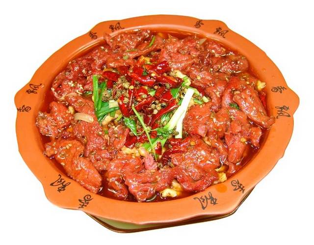 水煮牛肉摄影图片