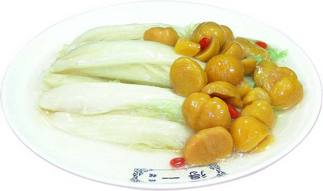 鸡汤粟子白菜图片