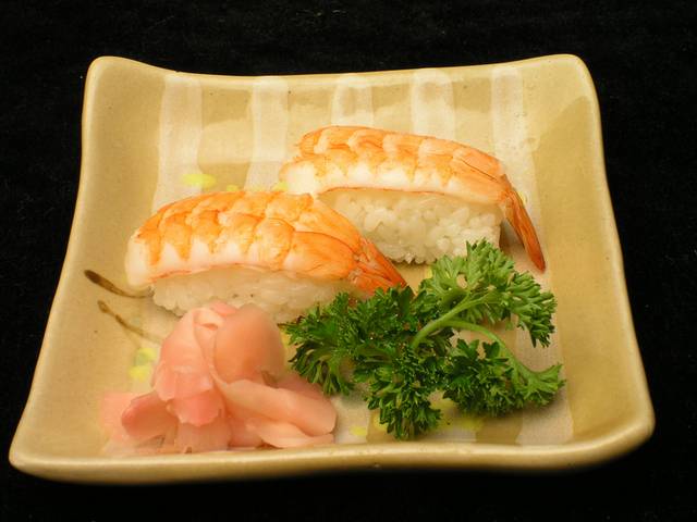 甜虾寿司素材图片