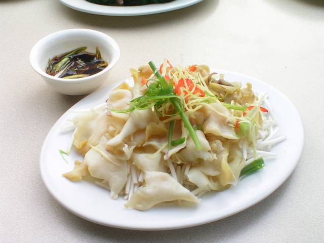 白灼螺片菜品图片