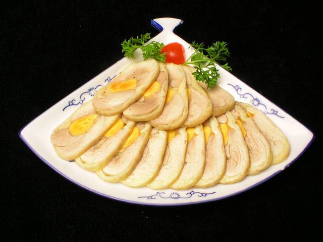 蛋黄鸭卷餐饮图片