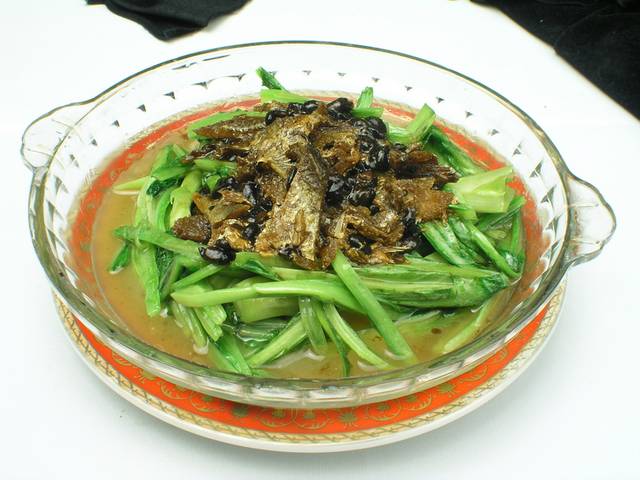 美味豆豉鲮鱼油麦菜菜品图片