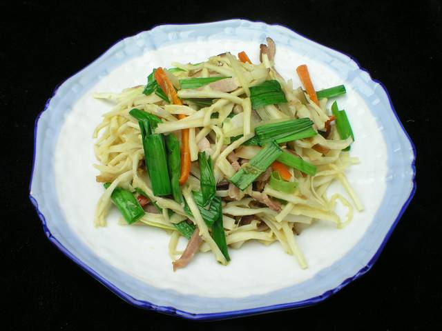 方竹笋腊肉图片