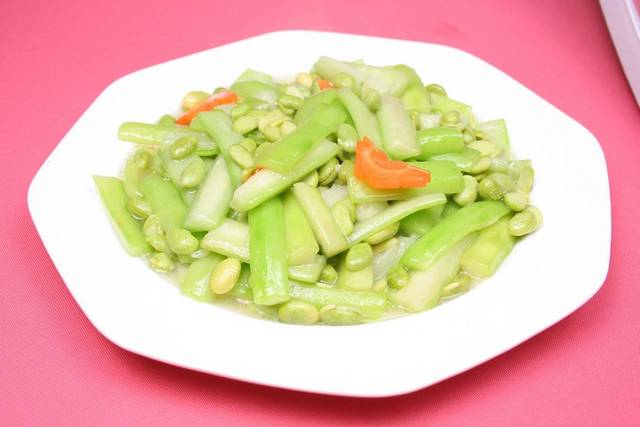 丝瓜毛豆图片