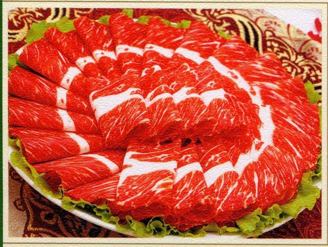 美食生牛肉卷图片