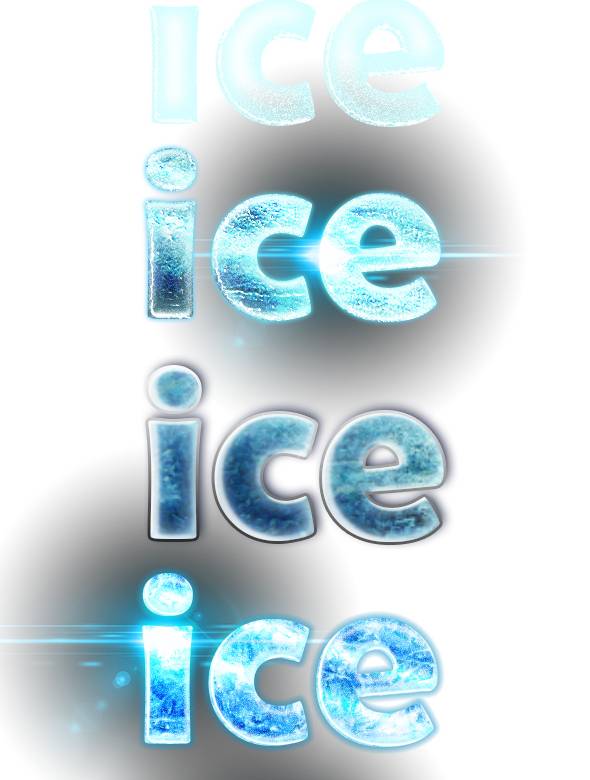 ICE冰艺术字