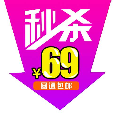 秒杀69元艺术字