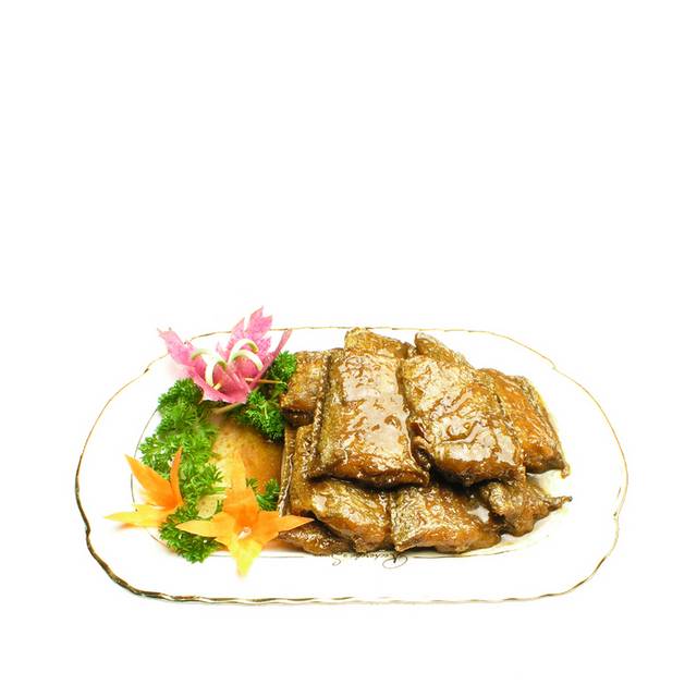 红烧带鱼菜品餐饮图片