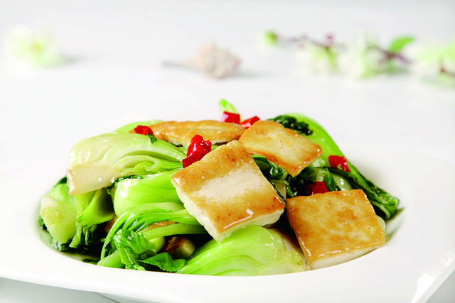 小油菜炕豆腐图片