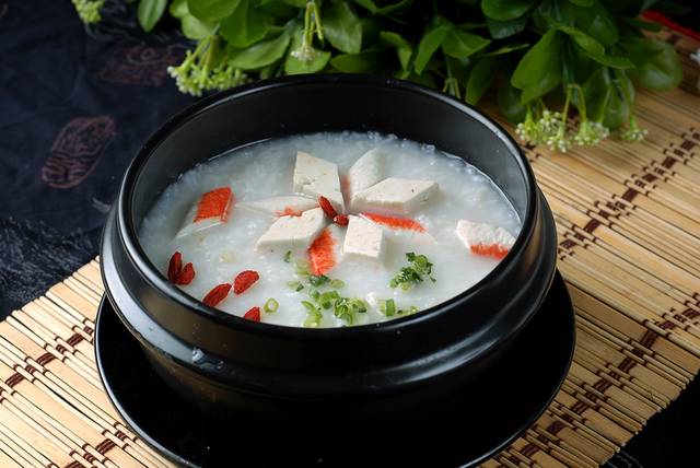 蟹柳豆腐粥图片