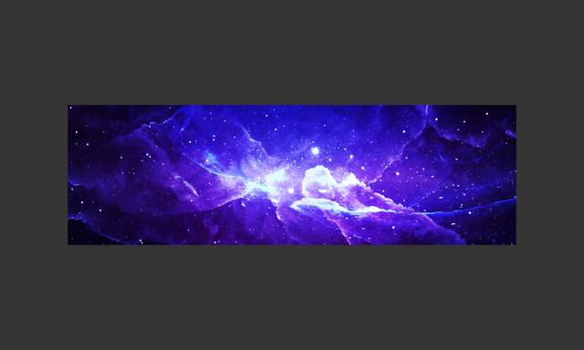 蓝紫色科幻banner背景
