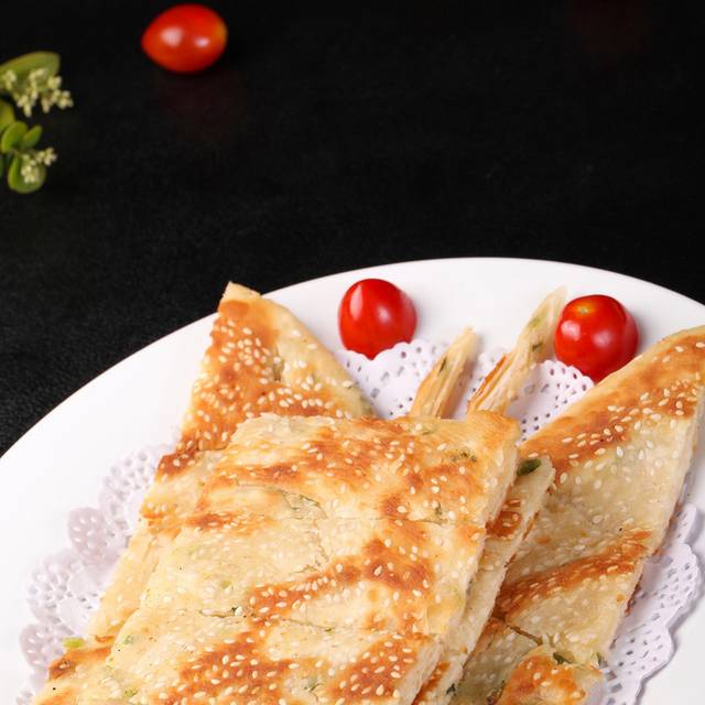 葱油饼美食图片