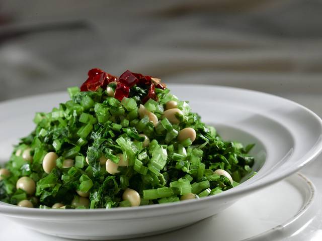 自制香芹拌黄豆图片