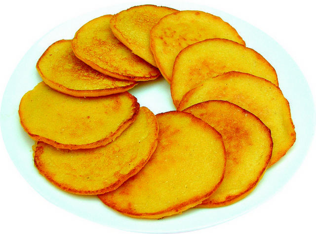 金黄玉米饼图片