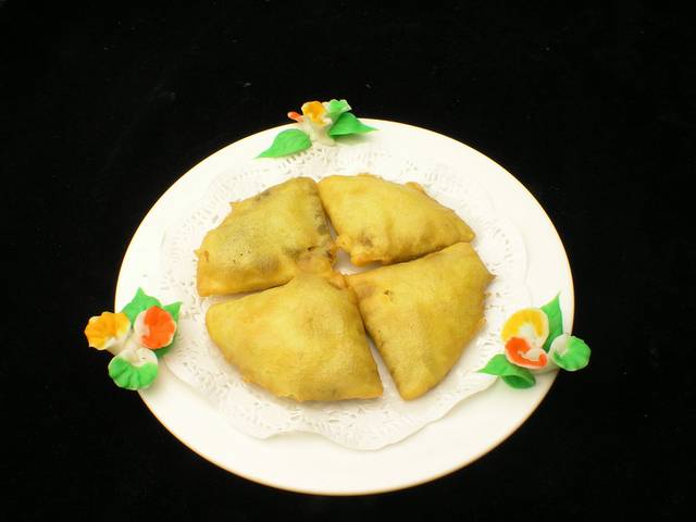 豆沙锅饼图片
