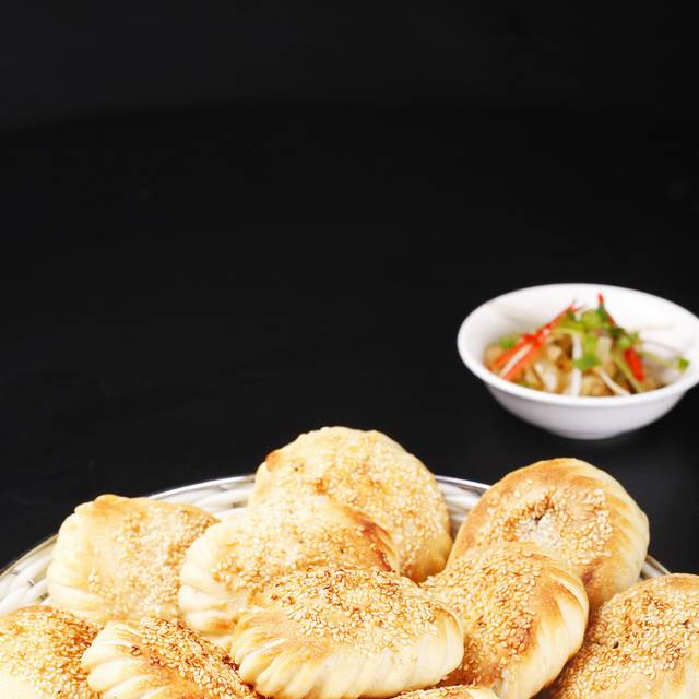 高炉烧饼美食图片