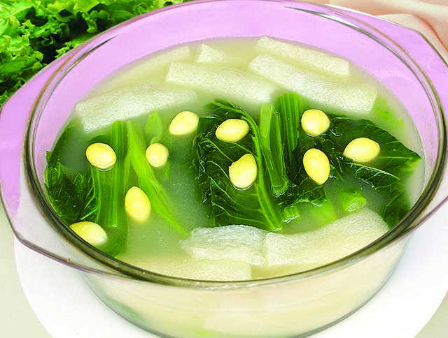 白果竹荪煮芥菜图片