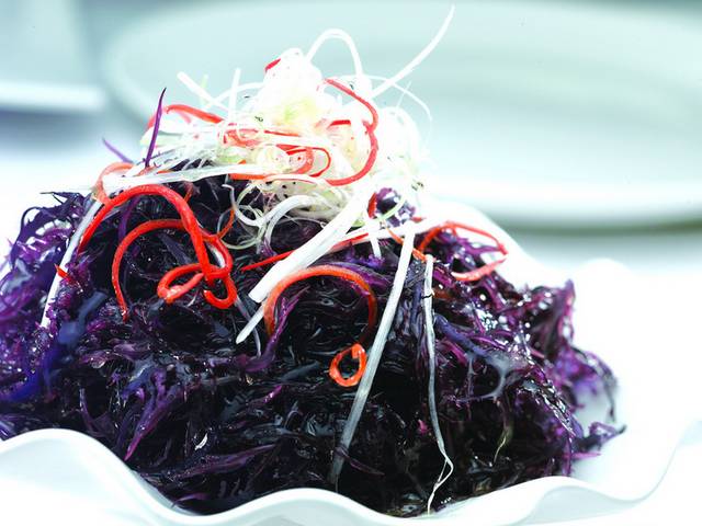 凉拌紫晶藻图片