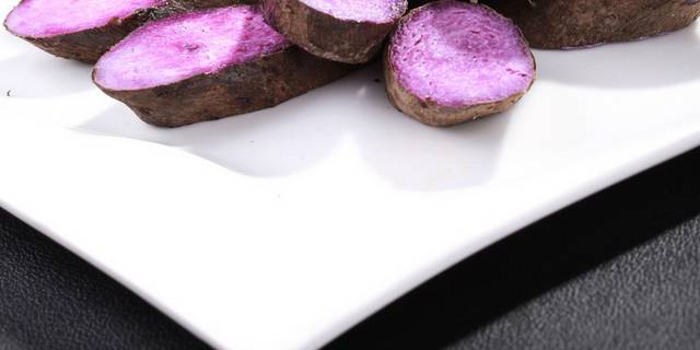 清蒸紫山药美食图片