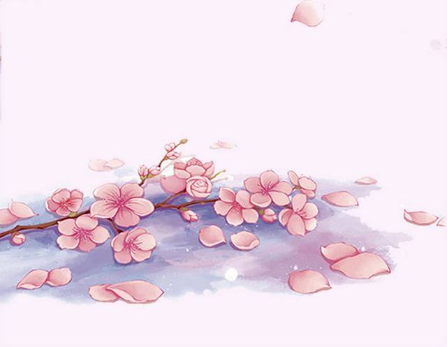 粉色花瓣h5背景