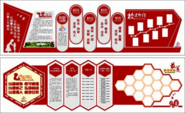 校风师德主题文化墙