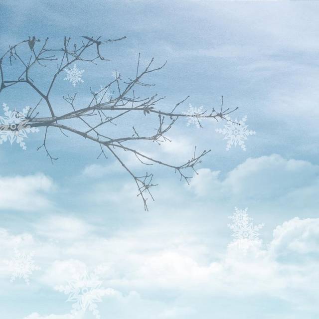 卡通雪地h5背景