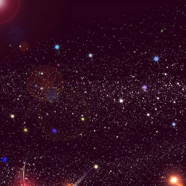 红色星空h5背景