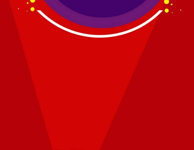 红底紫色圆形诚聘精英图框h5背景