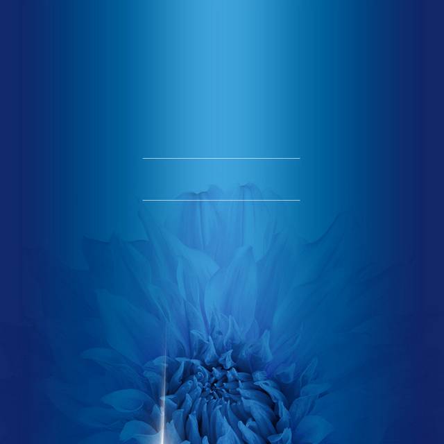 绚丽蓝色花朵h5背景