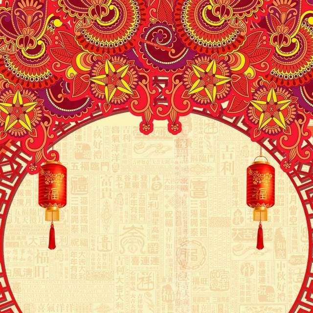 中国风图框h5背景