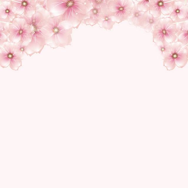 粉色可爱花朵h5背景