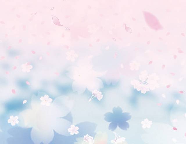 水彩花朵粉色h5背景