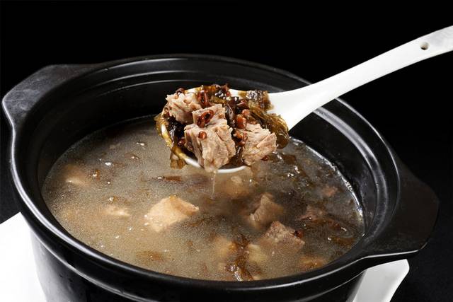绿豆紫菜排骨煲图片