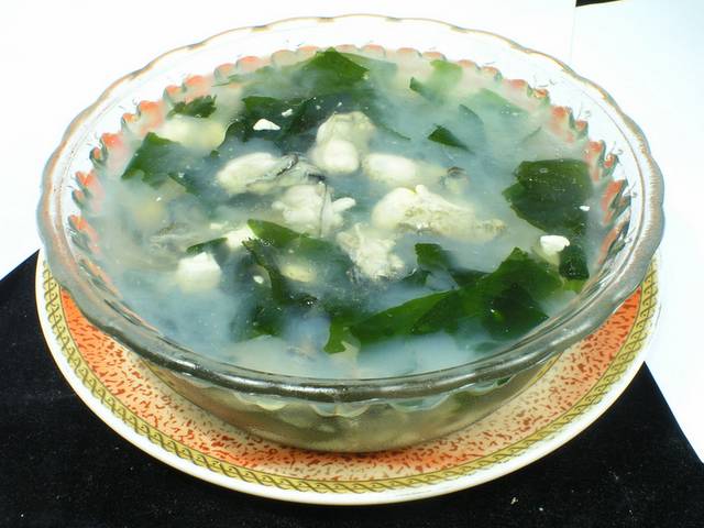 海蛎豆腐汤图片