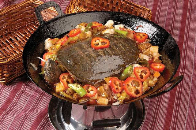 干锅甲鱼美味图片