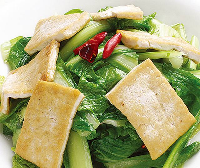 青菜炕豆腐图片