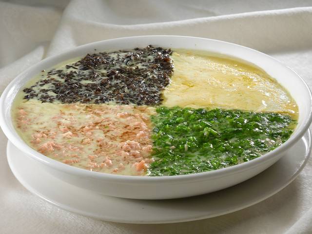 四色米汤蒸水蛋图片