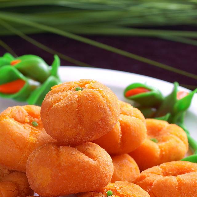 小吃南瓜饼美食图片