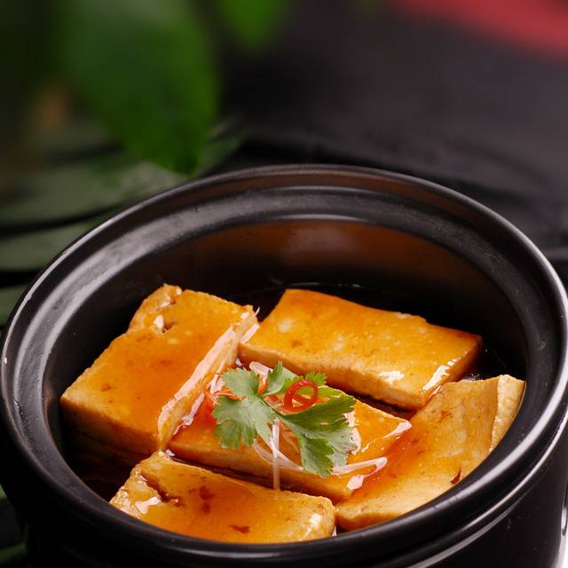 素菜石锅豆腐图片