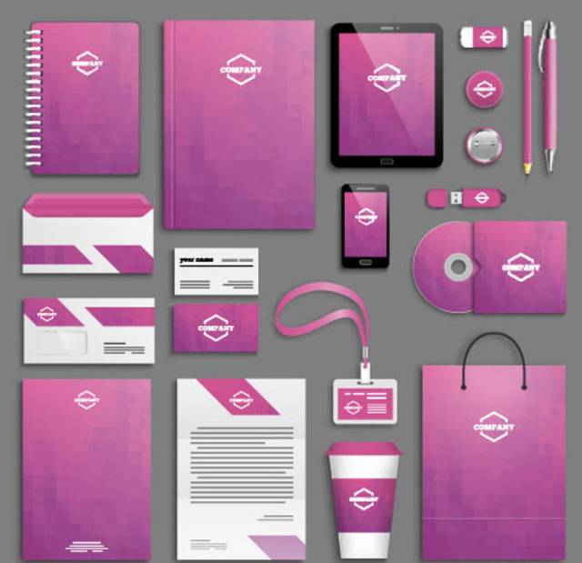 紫色办公vi手册