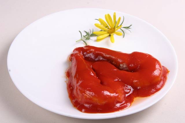 茄汁大明虾美食图片