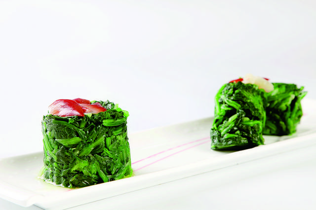 海贝菠菜美食图片