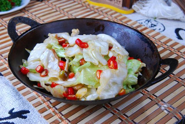 干锅牛心菜图片