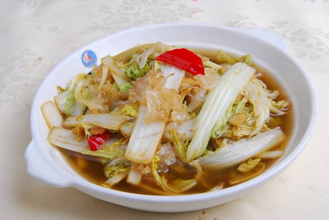 娃娃菜炝蜇头图片