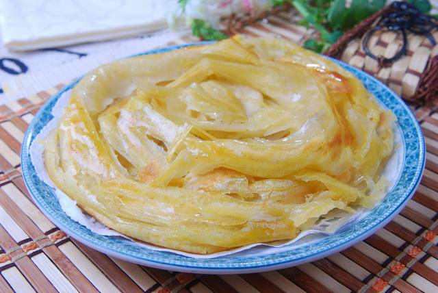 家常油烙饼图片