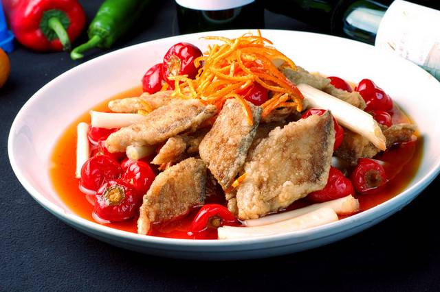 热菜陈皮带鱼图片