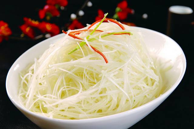 西芹木瓜丝美食图片