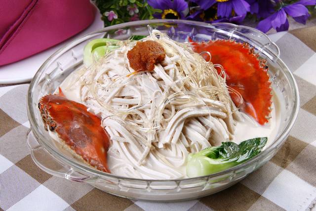 高清蟹粉豆丝图片